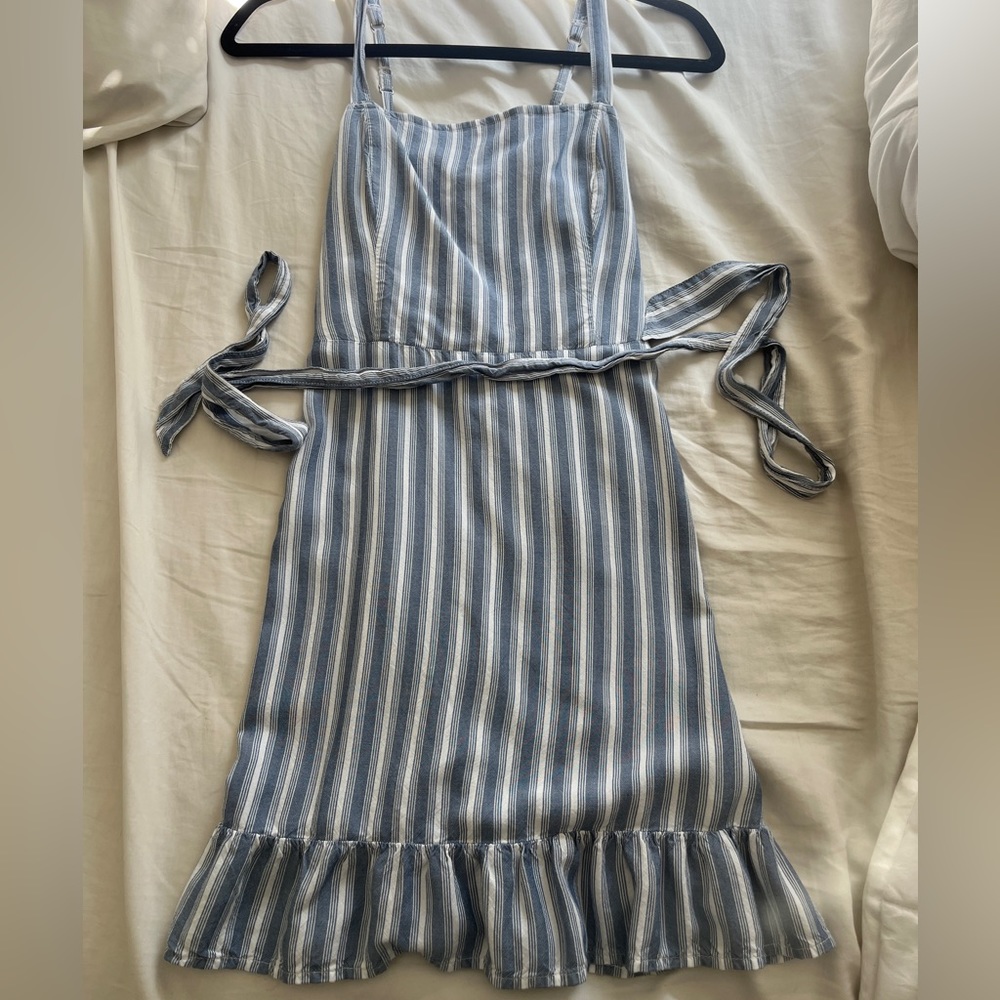 Hollister Blue and White Dress